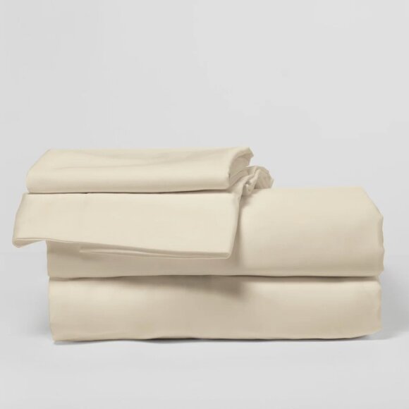 DreamFit Enhanced Bamboo™ Sheet Set Effortless Cool & Silky Comfort KING Ivory - Picture 2 of 15
